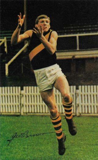 1965 Mobil Footy Photos VFL #4 William Brown Front